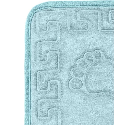 Коврик Arya Home Dayna 40x60 см, голубой 8680943100238