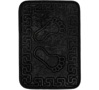 Коврик Arya Home Dayna 40x60 см, черный 8680943100252