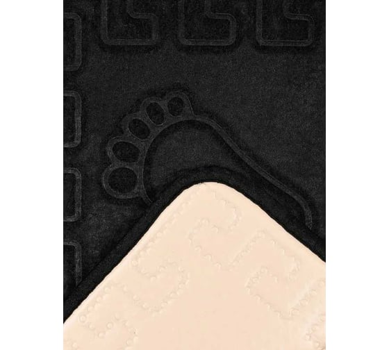Коврик Arya Home Dayna 40x60 см, черный 8680943100252