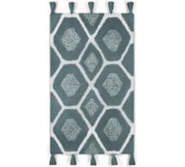 Коврик для ванной Arya Home Lee 60x100 см, синий, белый 8680943228499