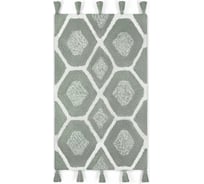 Коврик для ванной Arya Home Lee 60x100 см, серый, белый 8680943228178