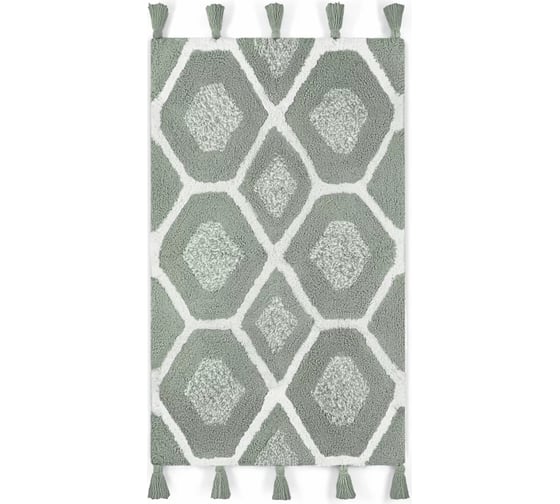 Коврик для ванной Arya Home Lee 60x100 см, серый, белый 8680943228178