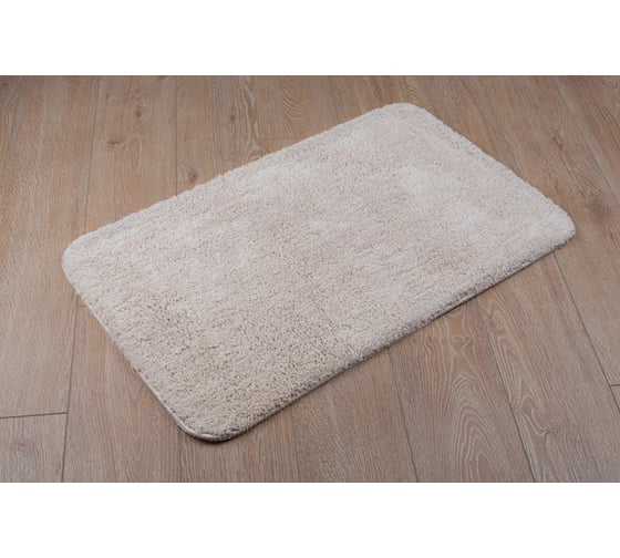 Мягкий коврик для ванной комнаты Wess brillar 50x80 см., цвет бежевый A60-60