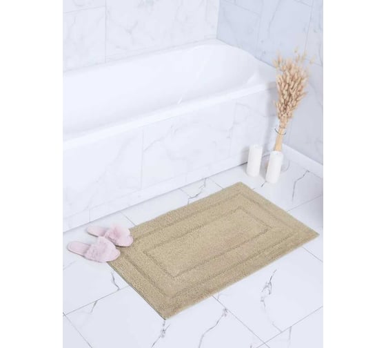 Набор ковриков Arya Home Klementin 60x100, 50x50 см, бежевый 8680943228062