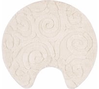 Мягкий коврик для ванной комнаты Wess numkesh диаметр 60 см., цвет бежевый AK35-60