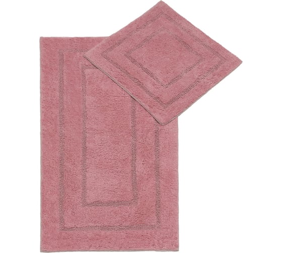Набор ковриков Arya Home Klementin 60x100, 50x50 см, розовый 8680943228093