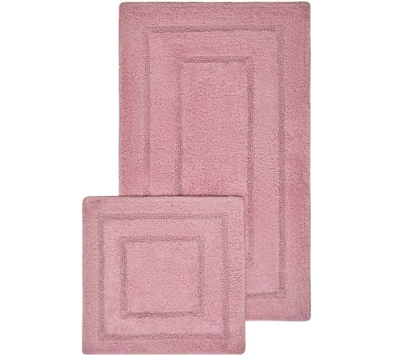 Набор ковриков Arya Home Klementin 60x100, 50x50 см, розовый 8680943228093