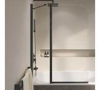 Шторка на ванну RGW 110x140 SC-011-B Чёрный/Прозрачное/6 мм 351101111-14