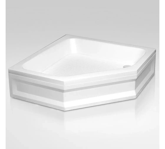 Душевой поддон RGW 100x100x15 h27 BT, CL-S-A трапеция, диаметр 60 акриловый FW5-5 16180500-51 1