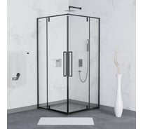 Душевой уголок RGW 80x80x200 SV-33 B Квадрат/Чёрный/Прозрачное/6 мм 06323388-14
