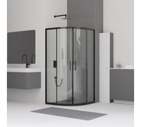 Душевой уголок RGW 80x80x185 CL-53-B Полукруг/Чёрный/Прозрачное/6 мм 06095388-14