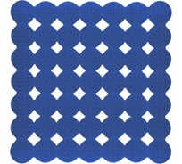 Коврик для душа МУЛЬТИДОМ массажный, 43x45 см (синий) ПТ72-68