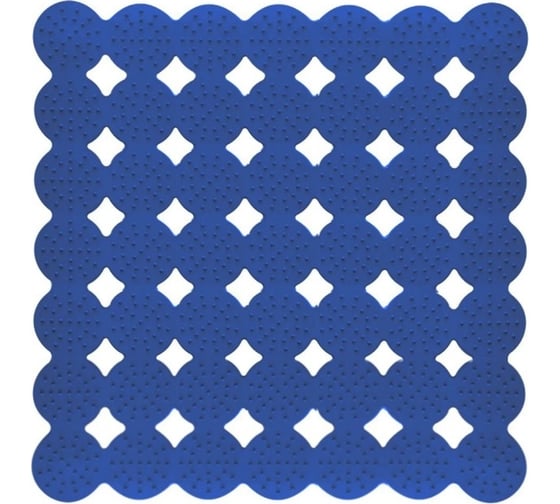 Коврик для душа МУЛЬТИДОМ массажный, 43x45 см (синий) ПТ72-68