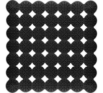 Коврик для душа МУЛЬТИДОМ массажный, 43x45 см (черный) ПТ72-69