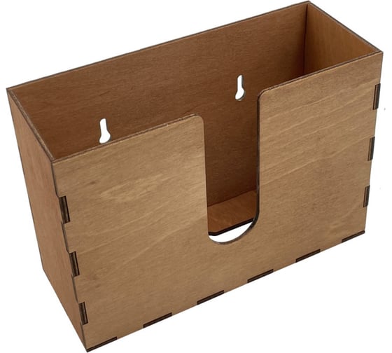 Диспенсер для бумажных салфеток KIMRIK z-сложения, подвесной, 9x23x16 см, дуб (00000001008) KG026302/дуб