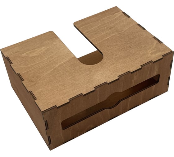 Диспенсер для бумажных салфеток KIMRIK z-сложения, подвесной, 9x23x16 см, дуб (00000001008) KG026302/дуб