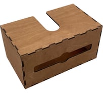 Диспенсер для бумажных салфеток KIMRIK v-сложения, подвесной, 12x24x14 см, дуб (00000001009) KG026301/дуб