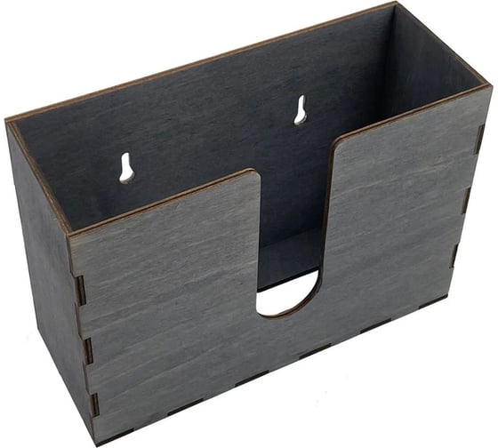 Диспенсер для бумажных салфеток KIMRIK z-сложения, подвесной, 9x23x16 см (00000001008) KG026302/эбен