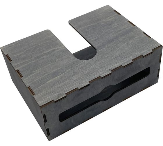 Диспенсер для бумажных салфеток KIMRIK z-сложения, подвесной, 9x23x16 см (00000001008) KG026302/эбен