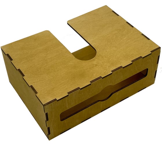 Диспенсер для бумажных салфеток KIMRIK z-сложения, подвесной, 9x23x16 см, орех (00000001008) KG026302/орех