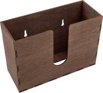 Диспенсер для бумажных салфеток KIMRIK z-сложения, подвесной, 9x23x16 см, (00000001008) KG026302/палисандр
