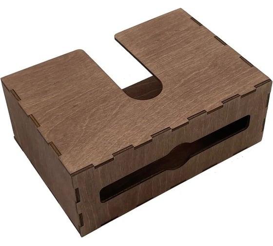 Диспенсер для бумажных салфеток KIMRIK z-сложения, подвесной, 9x23x16 см, (00000001008) KG026302/палисандр