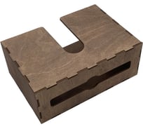 Диспенсер для бумажных салфеток KIMRIK z-сложения, подвесной, 9x23x16 см, тик KG026302/тик