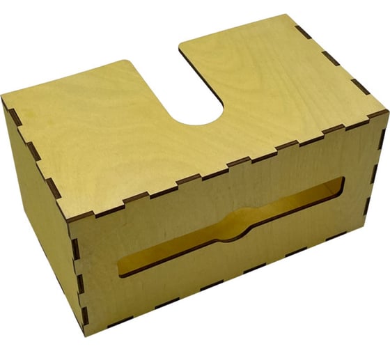 Диспенсер для бумажных салфеток KIMRIK v-сложения, подвесной, 12x24x14 см, сосна KG026301/сосна