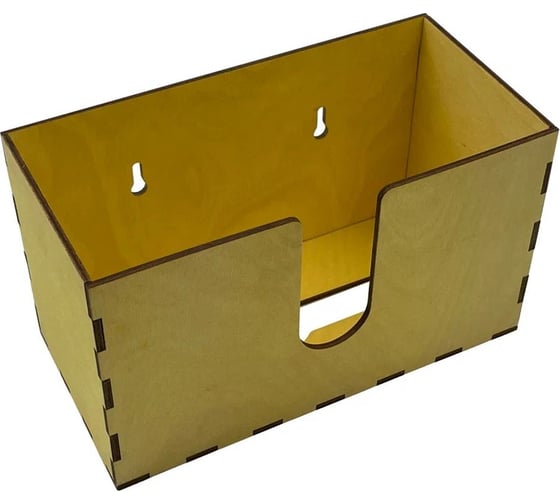 Диспенсер для бумажных салфеток KIMRIK v-сложения, подвесной, 12x24x14 см, сосна KG026301/сосна