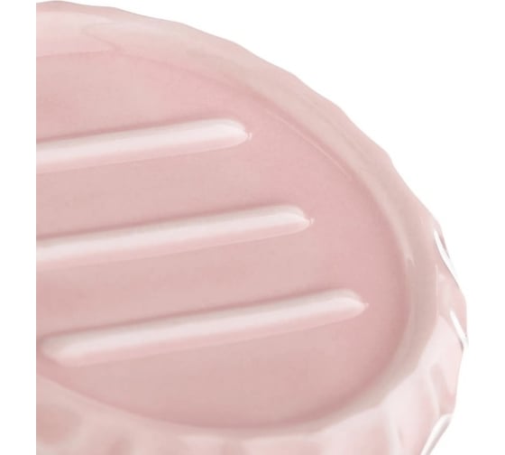 Мыльница Verran Rosy 10,7x10,7x2,5 см., цвет розовый 880-47