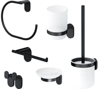 Набор аксессуаров для зоны красоты и туалета AM.PM X-Joy черный AK840D2706B