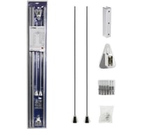 Карниз угловой гибкий универсальный хромированный Санакс 771356