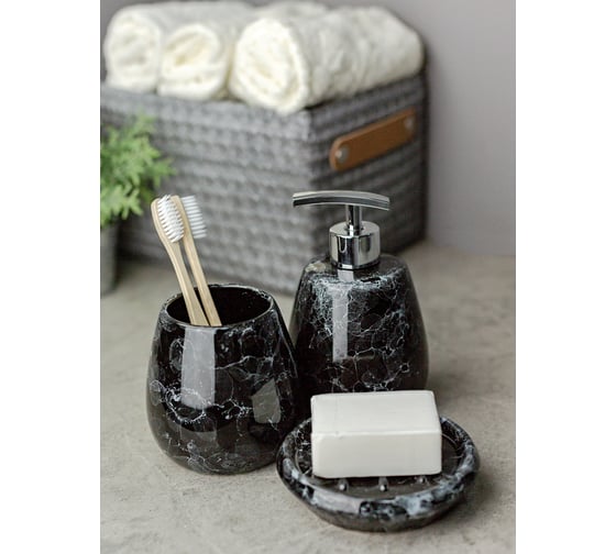 Комплект настольный для ванн Bath Plus pietra, black set3 W-CE2242AA-SET3