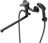 Смеситель д/ванны/душа AM.PM Gem излив 325 мм, душевой набор, черный F90A90122