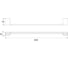 Полотенцедержатель Rose трубчатый RG1817H 2