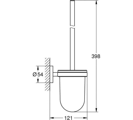 Туалетный ершик Grohe 40374gn1 essentials 00000077696
