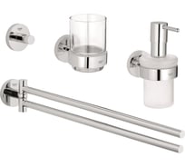 Набор аксессуаров Grohe Essentials New 4 в 1, хром 40846001