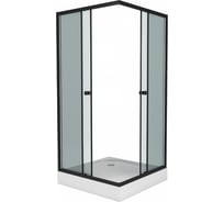 Душевой уголок Niagara 80x80x195 поддон 13см стекло тонированное, 2 места (324432) 0081432QT NG-008-14QT 00324432