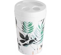 Стакан для зубных щеток Полимербыт BREEZE leaf 432690100