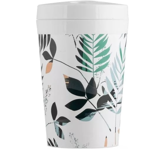 Стакан для зубных щеток Полимербыт BREEZE leaf 432690100