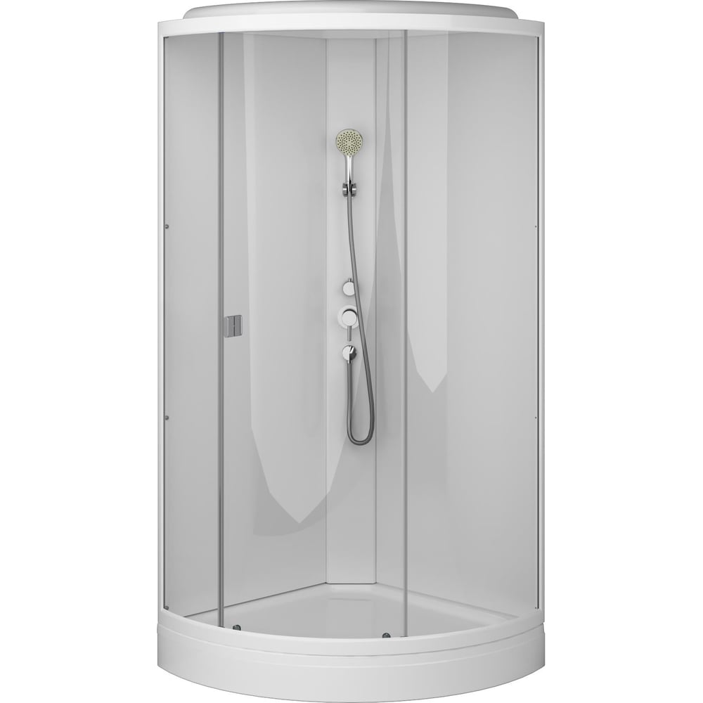 Душевая кабина AM.PM X-Joy 90x90, стекло прозрачное, профиль белый W88C ...