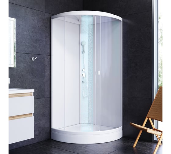 Душевая кабина AM.PM X-Joy 90x90, стекло прозрачное, профиль белый W88C-301-090WT64