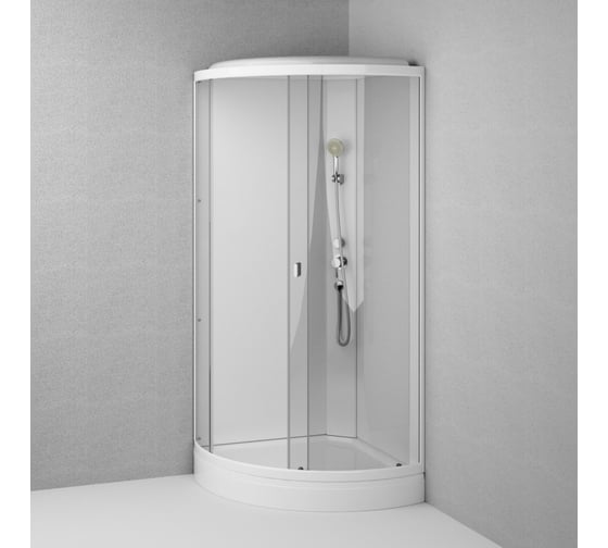 Душевая кабина AM.PM X-Joy 90x90, стекло прозрачное, профиль белый W88C-301-090WT64