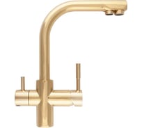 Кран комбинированный (смеситель + питьевая) Atoll золото (Bright Golden) NKD0212BG-L ATOFCM200
