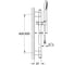 Душевой гарнитур Grohe Rainshower Solo 100 (ручной душ, штанга 600 мм, шланг 1750 мм), хром 27528000 2