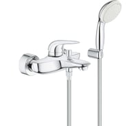 Смеситель для ванны GROHE Eurostyle Solid с душевым гарнитуром, хром 2372930A