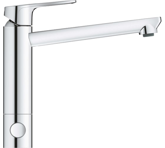 Смеситель для кухонной мойки GROHE BauLoop с запорным вентилем, средний излив, хром 31713000