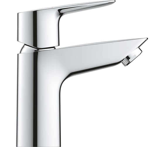 Смеситель для раковины GROHE BauEdge с ограничителем температуры и нажимным донным клапаном, S-Size, хром 23896001