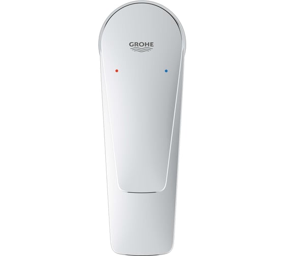 Смеситель для раковины GROHE BauEdge с ограничителем температуры и нажимным донным клапаном, S-Size, хром 23896001