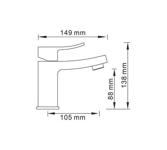 Смеситель для раковины WasserKraft Exter 1603